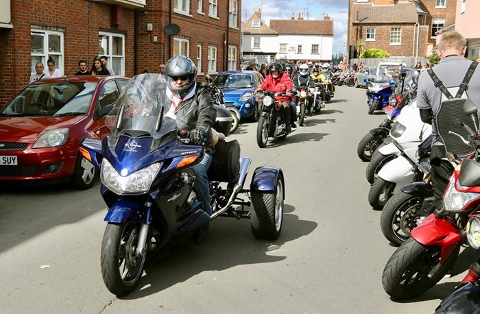 All the Bikers who put in a donation of a tank of petrol. £35 X 3000 or more of us.